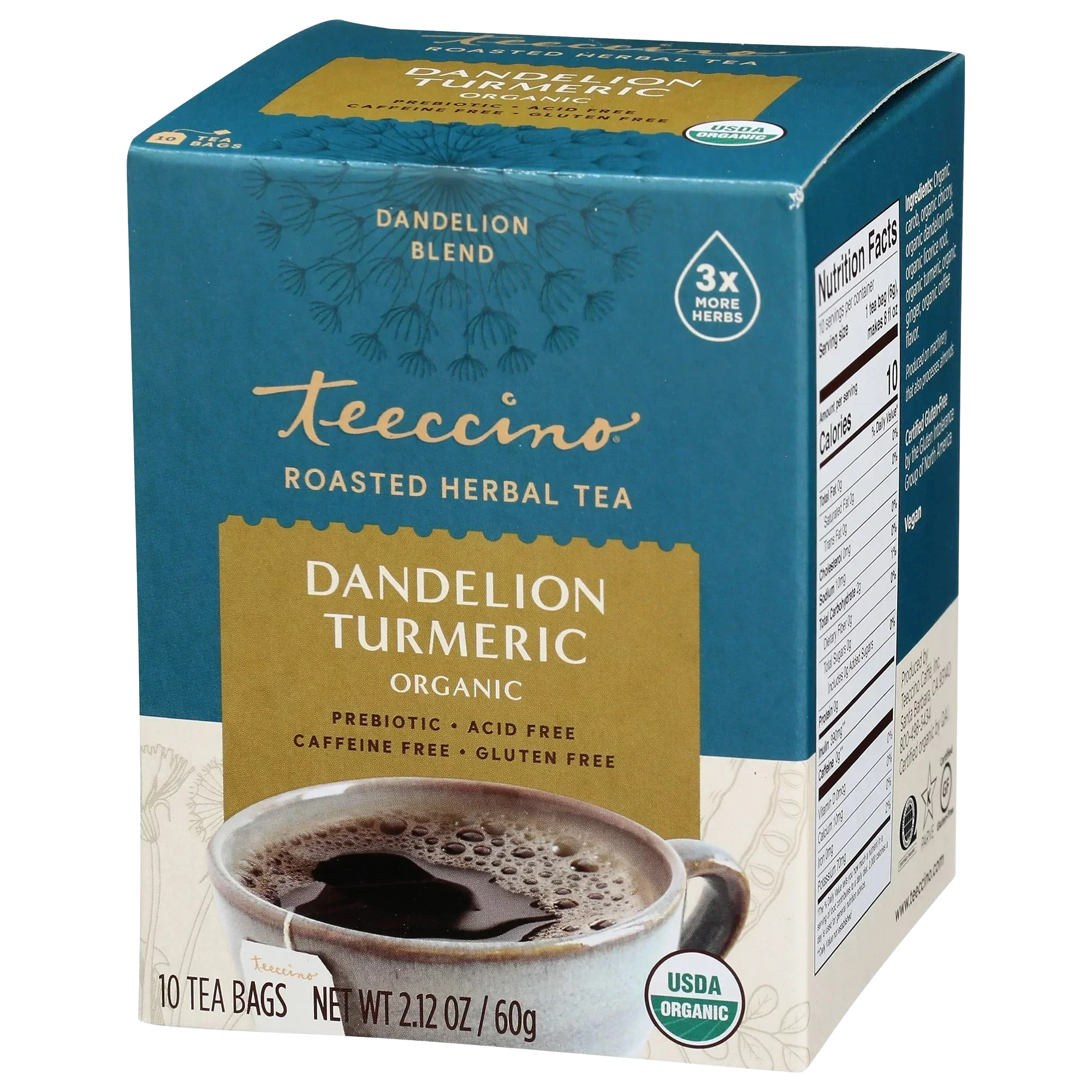 Dandelion Turmeric Roasted Herbal Tea