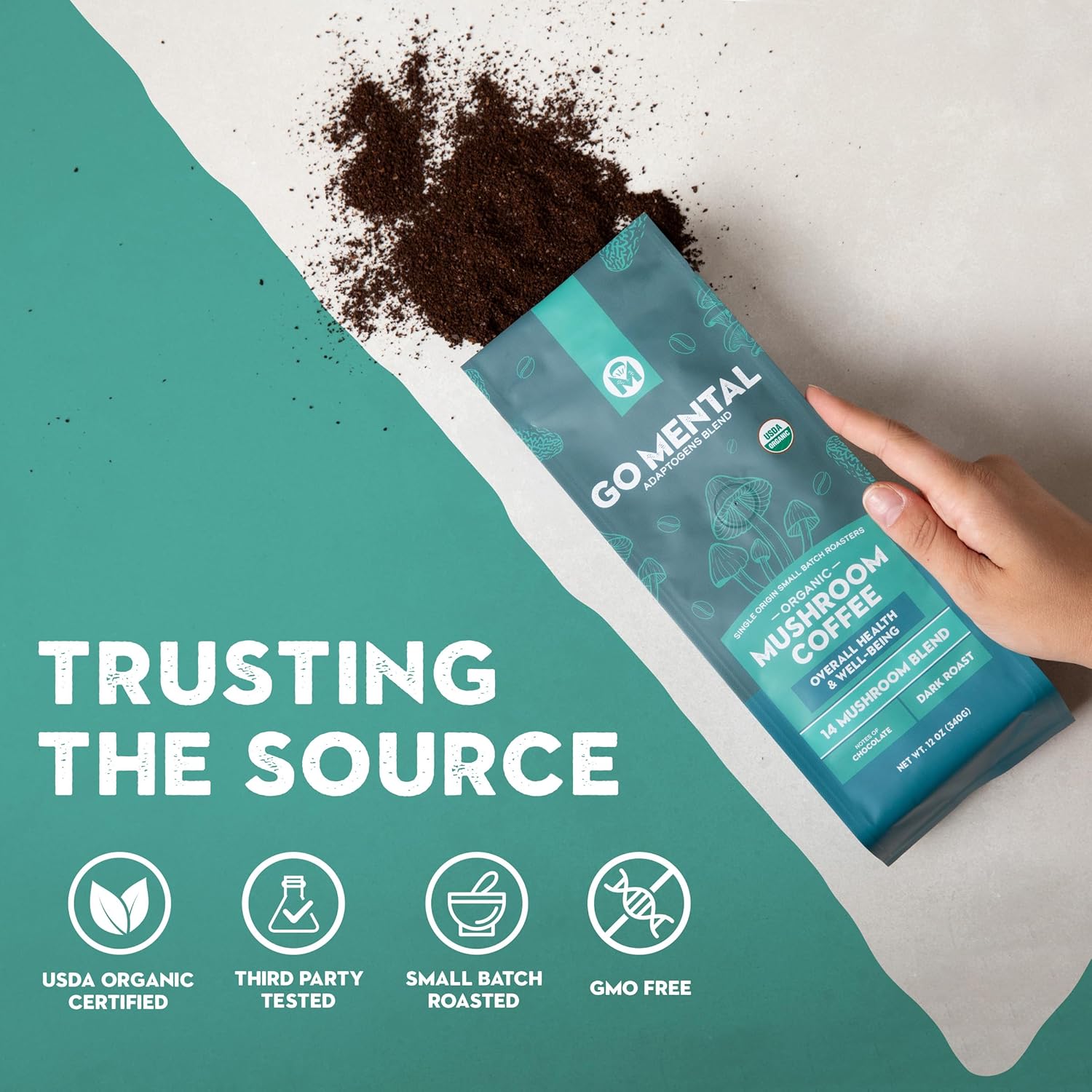 14 Mushroom Coffee Adaptogens Blend