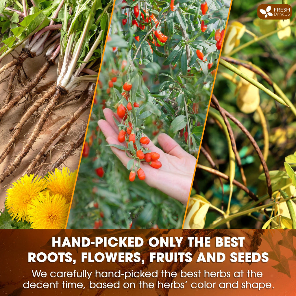 Dandelion Wolfberry Tea, 7 Herbal Ingredients