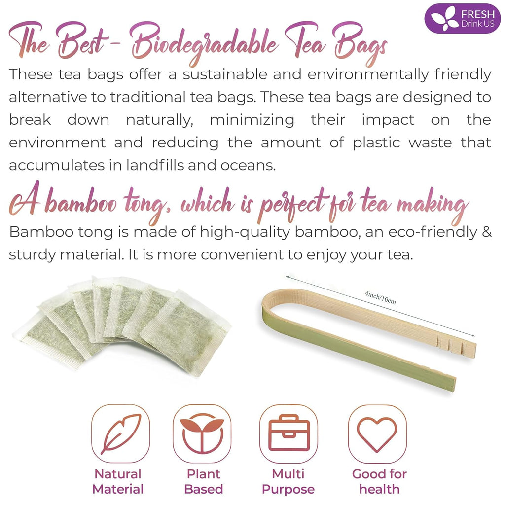 Premium Ginger Tulsi Tea Bags | Hand-made Blend of Ginger and Tulsi Holy Basil Leaves