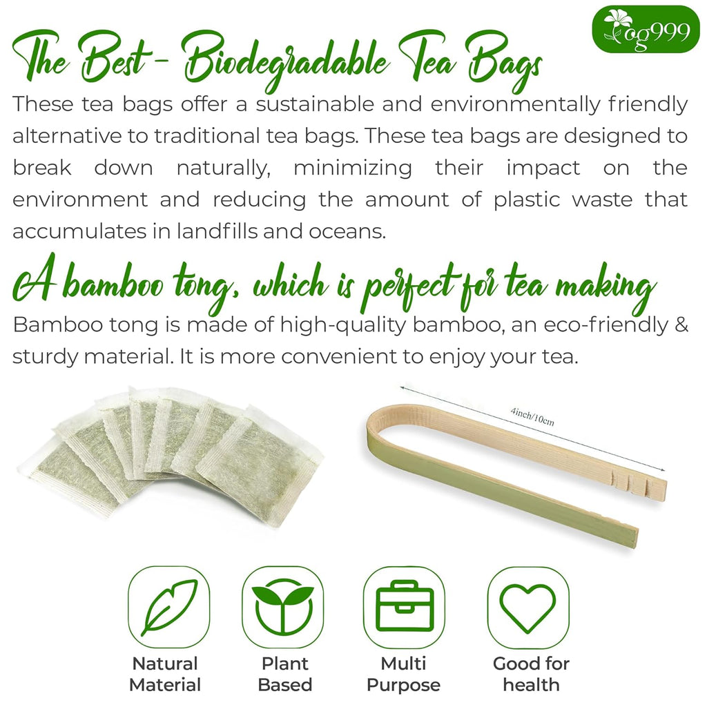 Premium 40 Thyme Leaf Tea Bags, 100% Natural & Pure, Loose Leaf Herbal Tea.