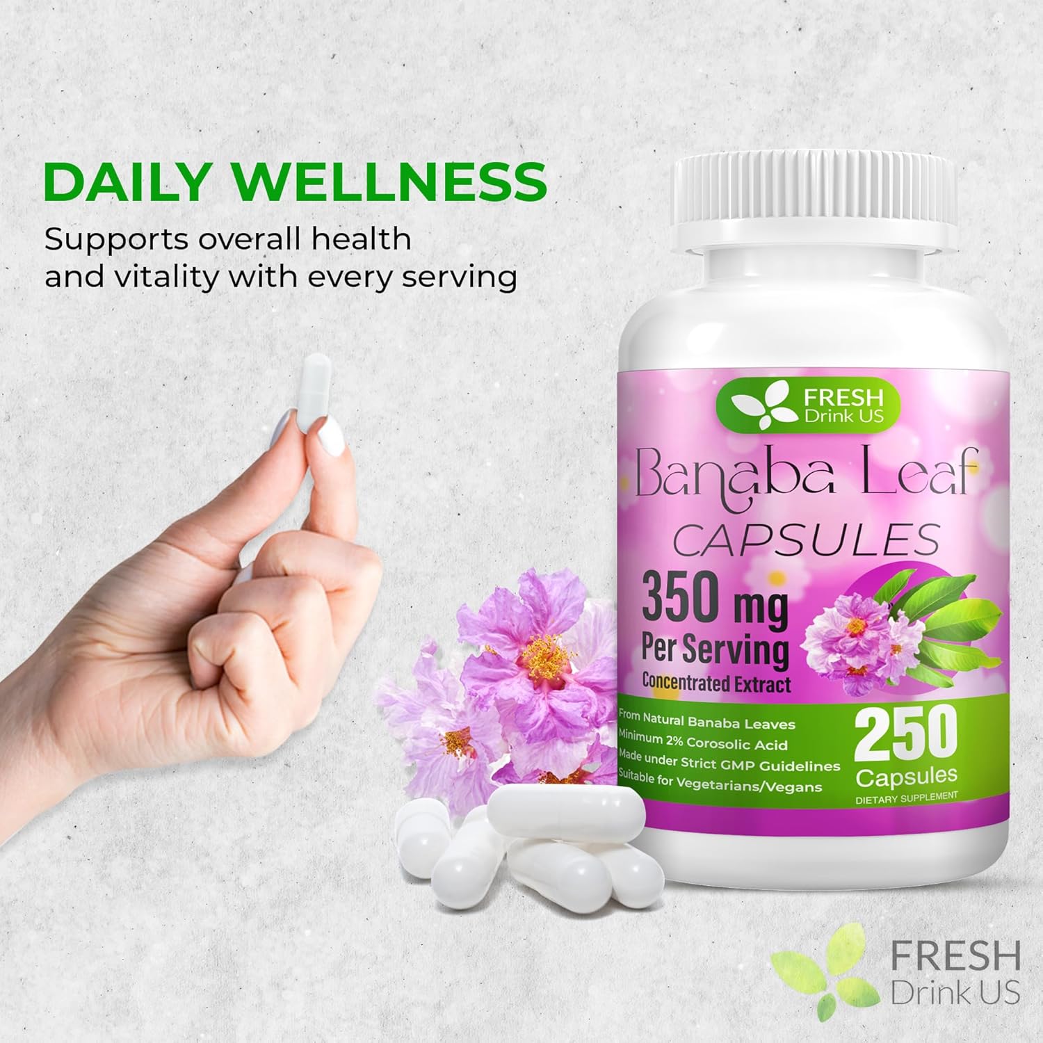 Banaba Capsules | High Potency Standardized | 250 Days Supply