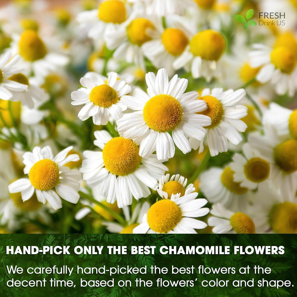 Chamomile Tea Bags, 100% Natural Chamomile, Freshly Picked, Naturally Dried Chamomile, Hand-made, Biodegradable Tea Bag
