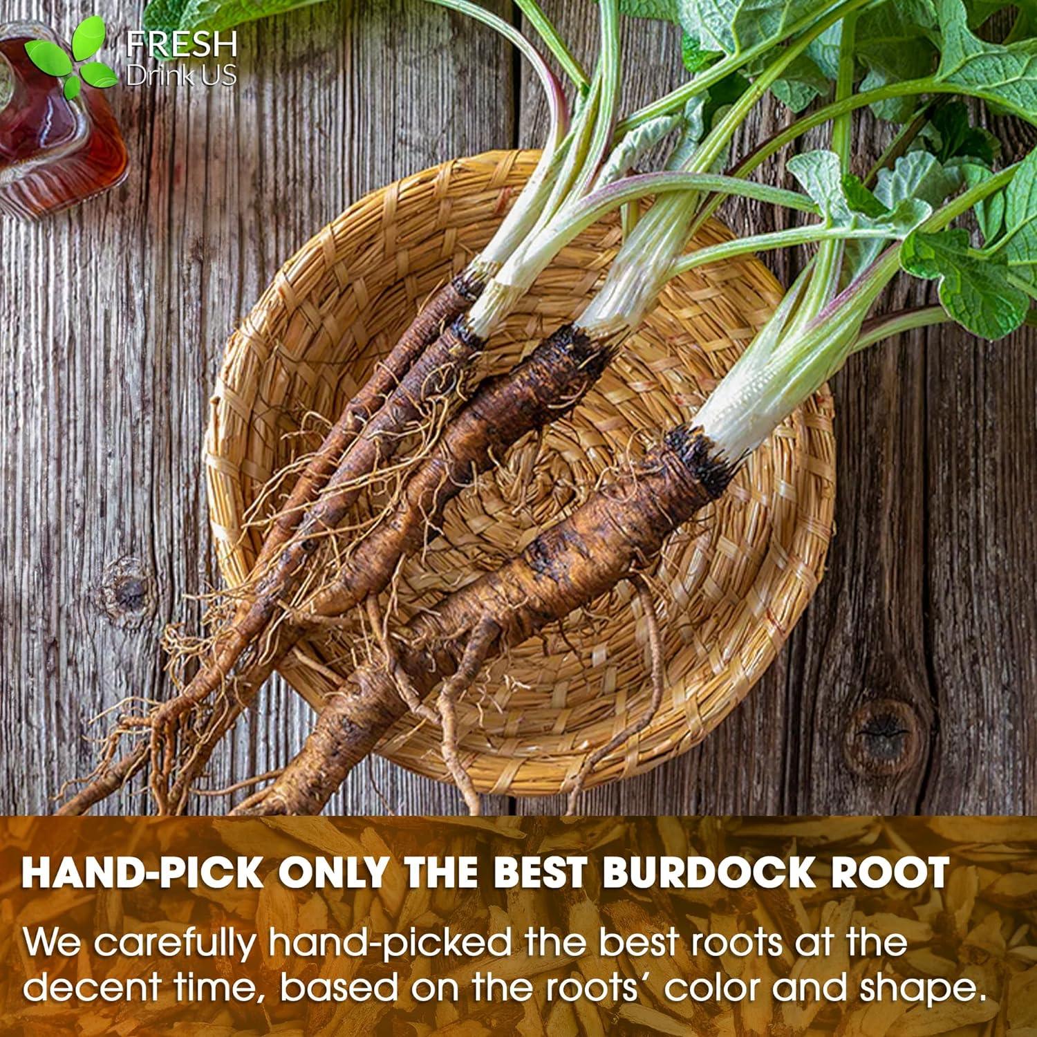 Burdock Root Powder,  Burdock Root Extract, 100% Natural & Pure from Burdock Root, Burdock Root Herbal Tea, No Additives, No Caffeine, Vegan