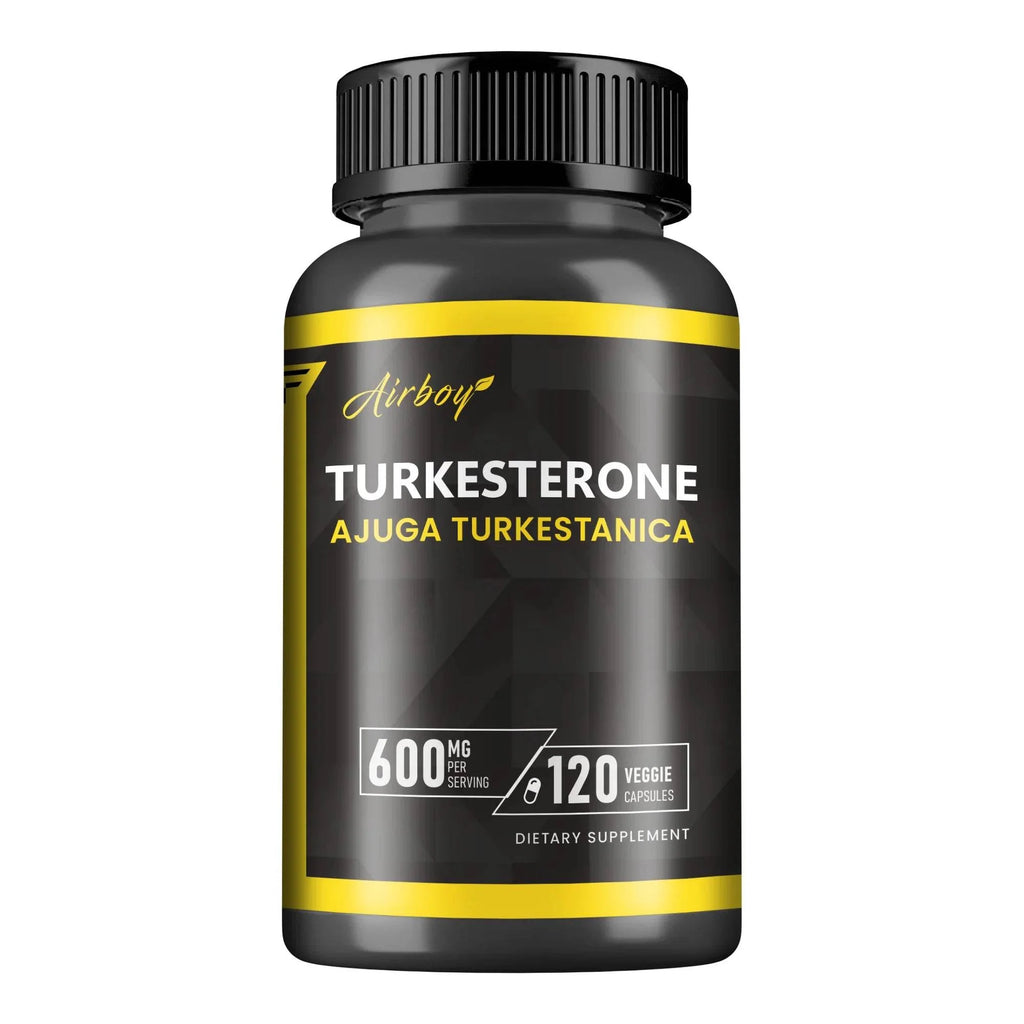 Turkesterone Supplement - Improves Male Performance, Endurance, Motivation, Focus & Muscle Mass - 120 Capsules