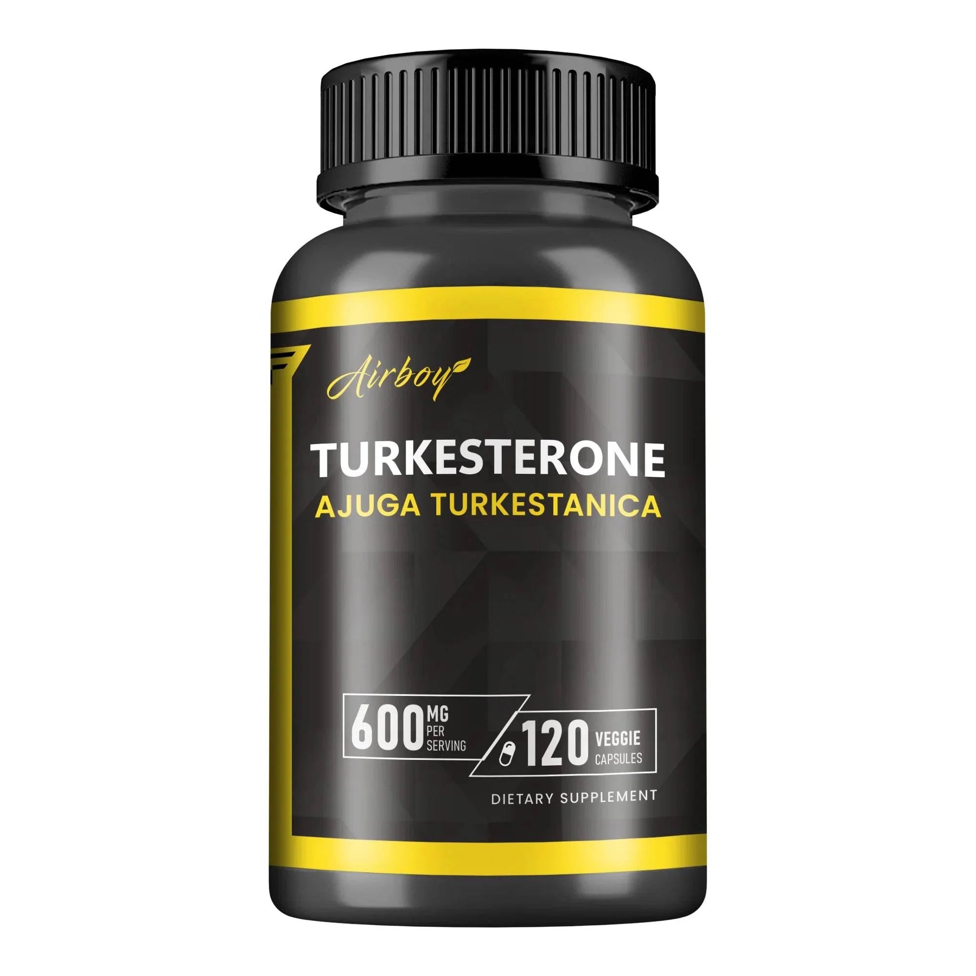 Turkesterone Supplement - Improves Male Performance, Endurance, Motivation, Focus & Muscle Mass - 120 Capsules
