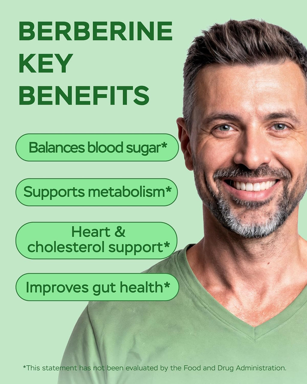 Berberine HCL Supplement - 60 Capsules