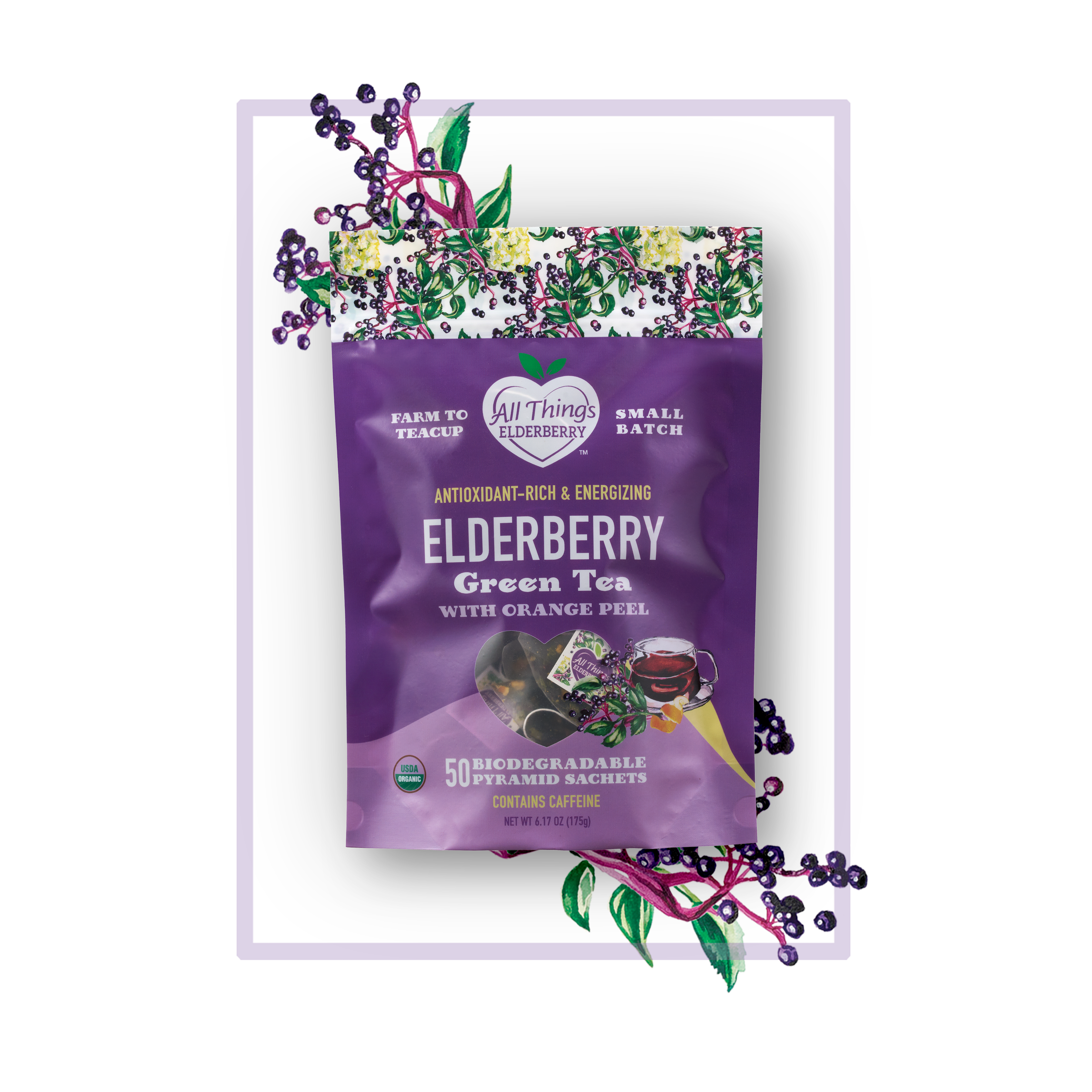 Elderberry Green Tea Blend