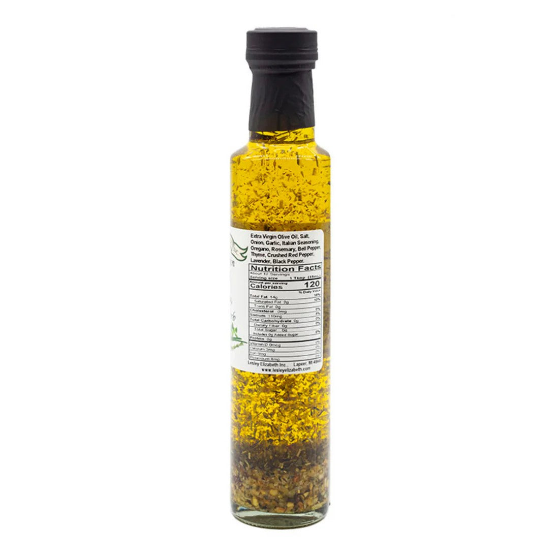 Lesley Elizabeth Extra Virgin Olive Oil with Rosemary, Garlic & Herbs, Dorica (250mL)