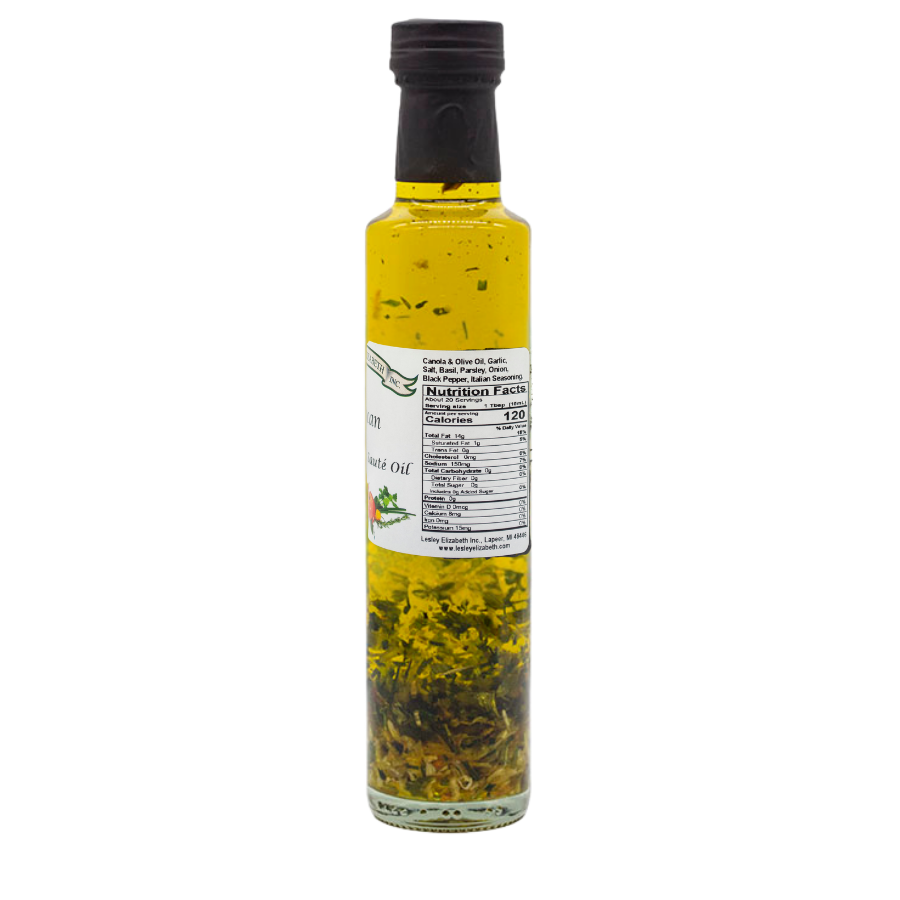 Lesley Elizabeth Tuscan Grilling & Saute Oil, Dorica (250mL)