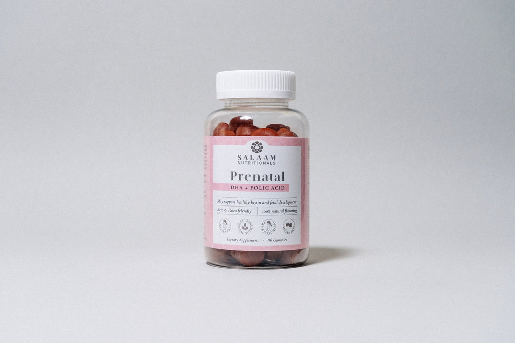 Halal Prenatal Bundle: Vitamin D3, Omega 3 Fish Oil & Prenatal Gummies (3 Bottles)