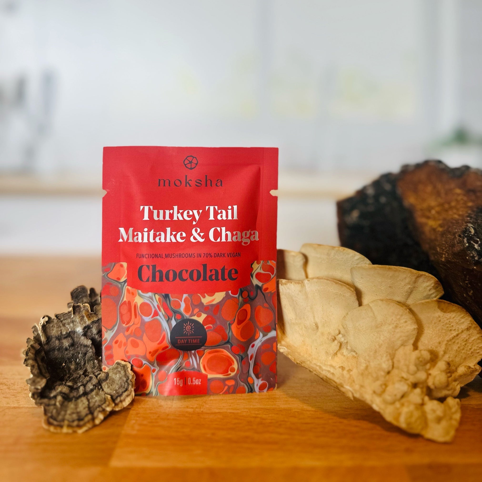 Daytime Immunity Mushroom Chocolates with Turkey Tail, Maitake, & Chaga