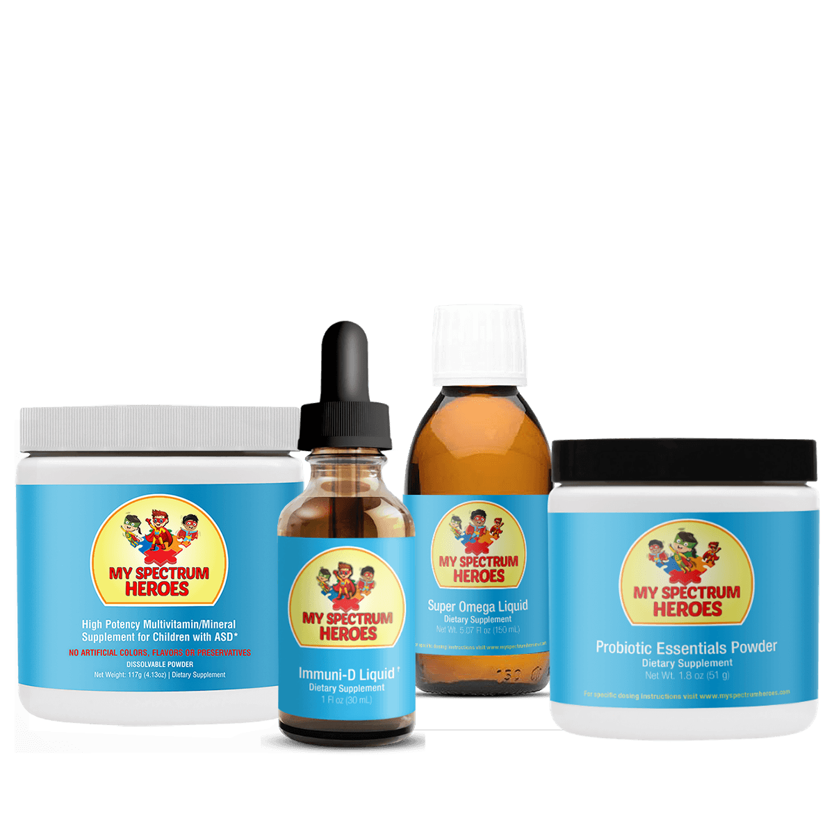 Foundational Nutrition Support PLUS Bundle – Multivitamin, Probiotic, Omega-3 & Vitamin D