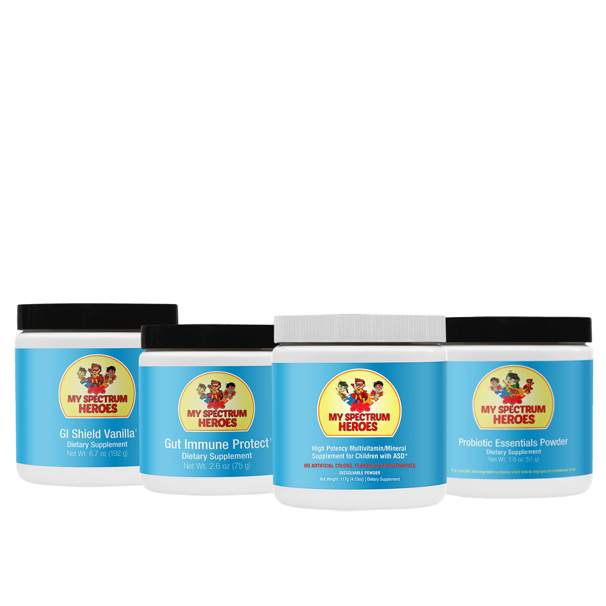 Gut Support Bundle – Multivitamin, GI Shield, Probiotic & Immune Support