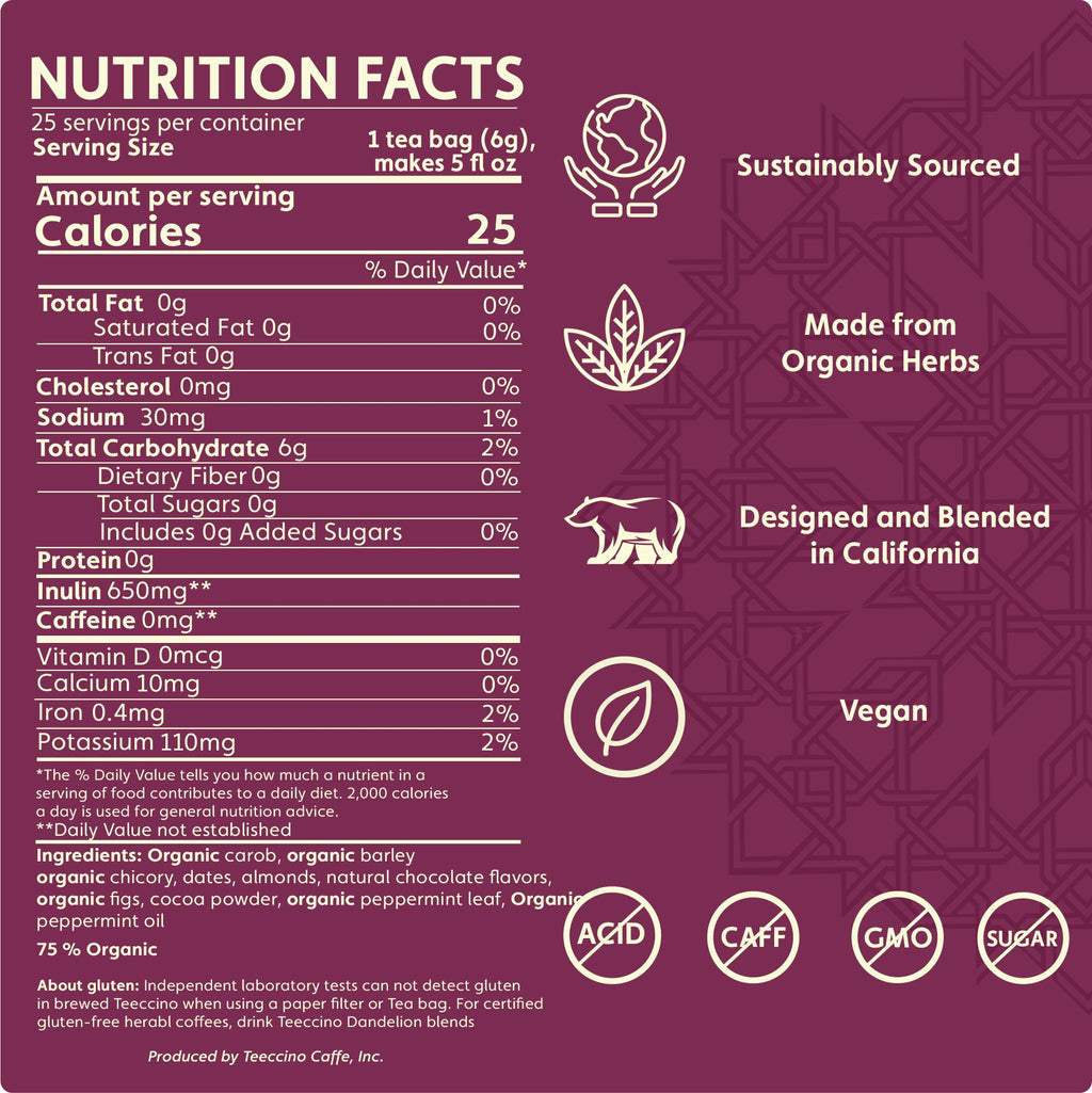 Chocolate Peppermint Roasted Herbal Tea